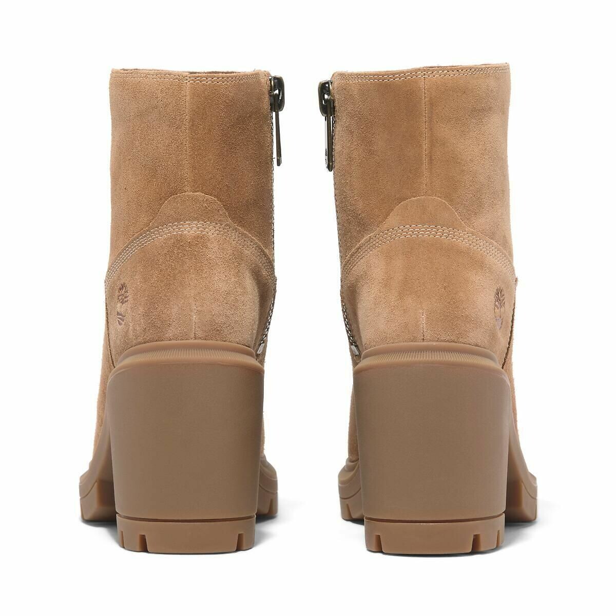 Boots cuir à talon Allington Heights marron, TIMBERLAND