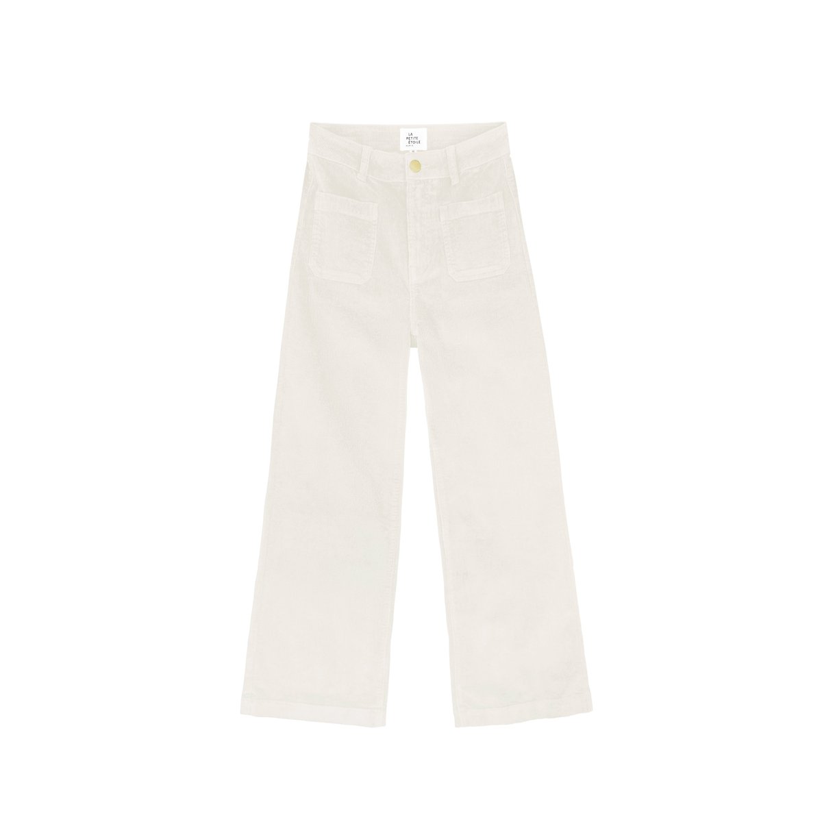 Pantalon loose, large uni ATLANTY 11-ecru, LA PETITE ETOILE