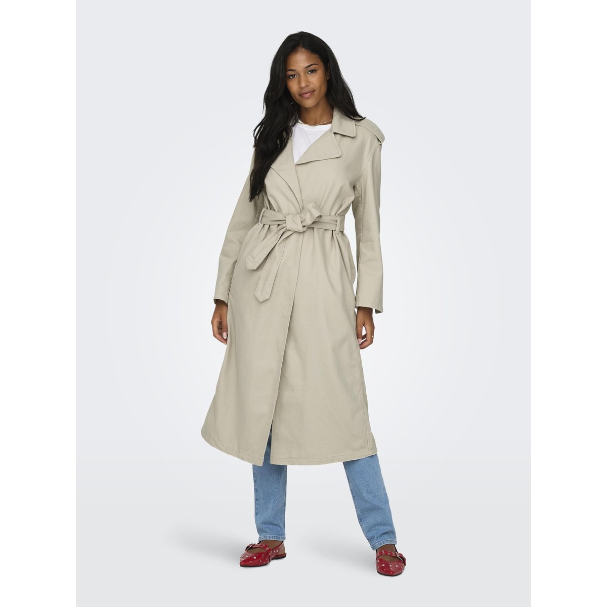Trench Coat ONLMANILA Trench coat pumice stone, ONLY