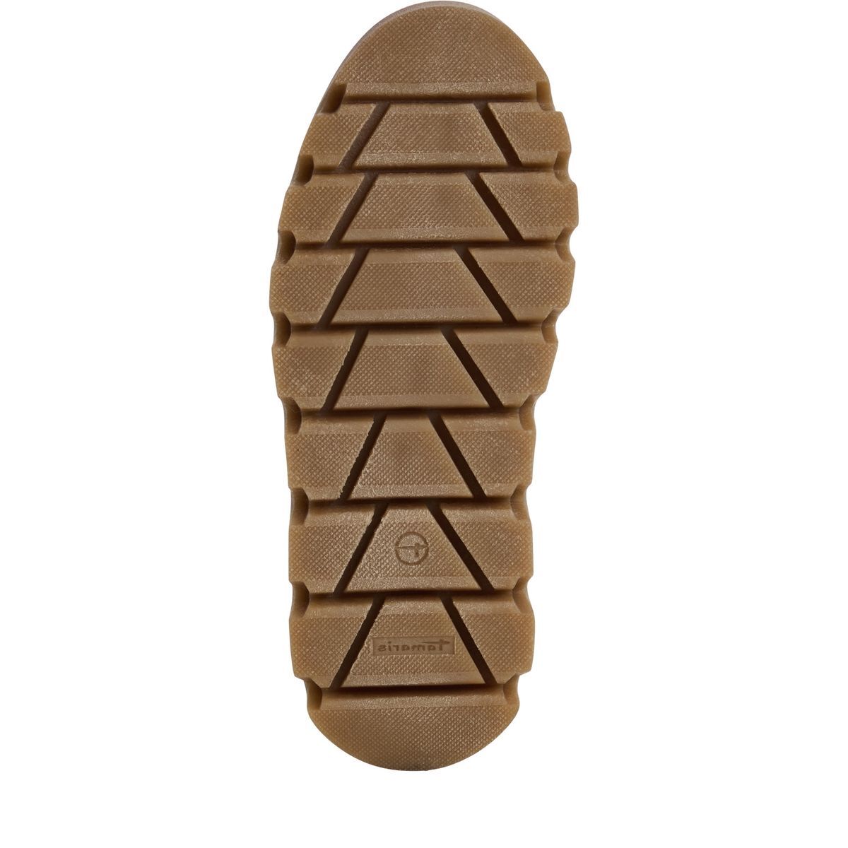 Bottine en cuir beige beige, TAMARIS