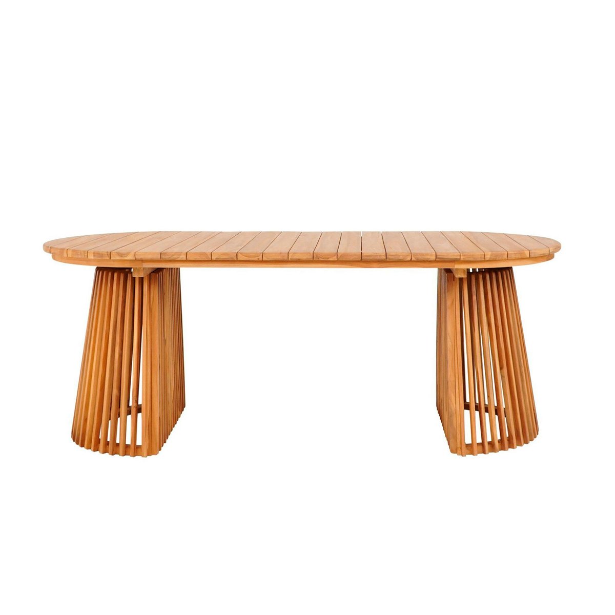 Table à manger en teck naturel 200x90 KUTA bois naturel, PIER IMPORT