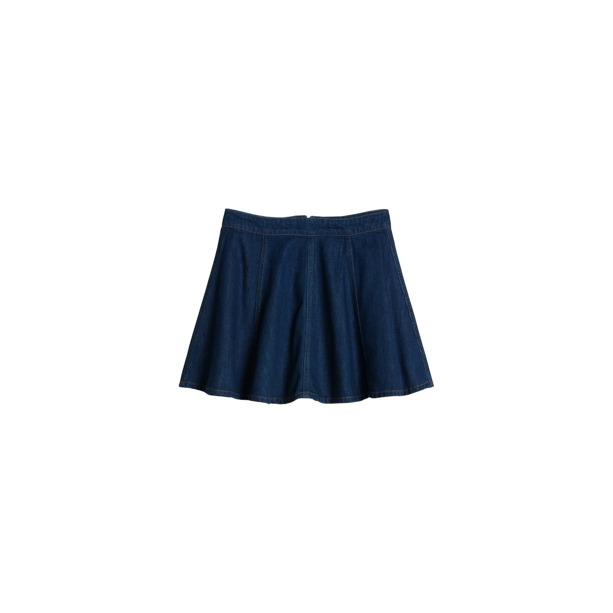 Mini-jupe évasée en jean réalisé avec Orange Fiber bleu, MARC O’POLO DENIM