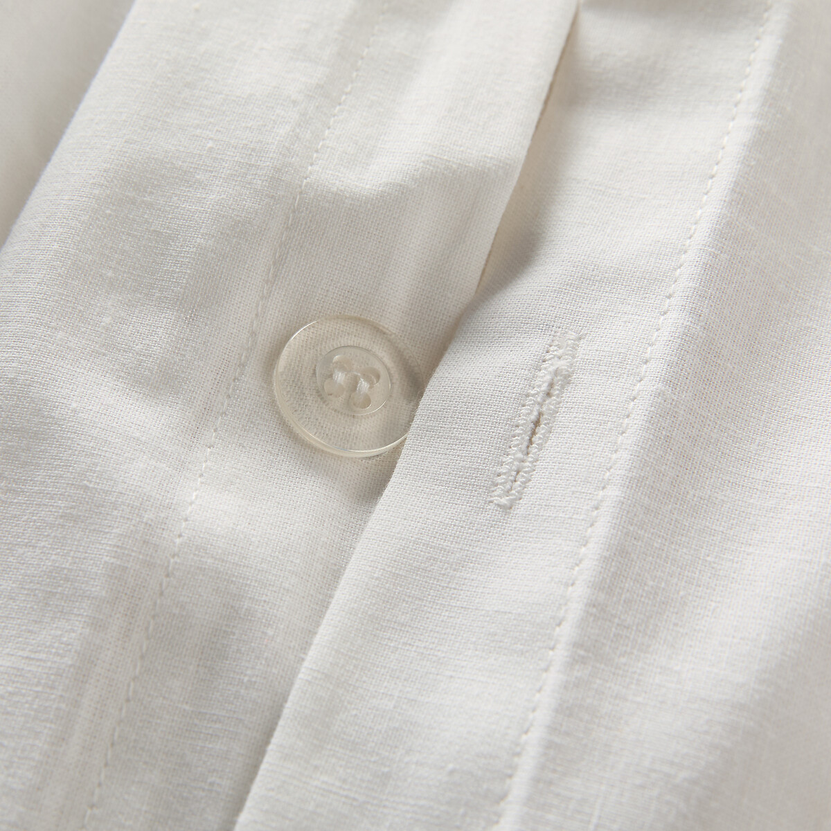 Housse de couette unie en coton, MACHA blanc, LA REDOUTE INTERIEURS