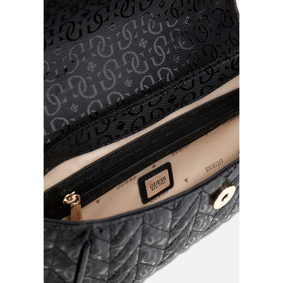 Sac Stacey Crossbody noir, GUESS