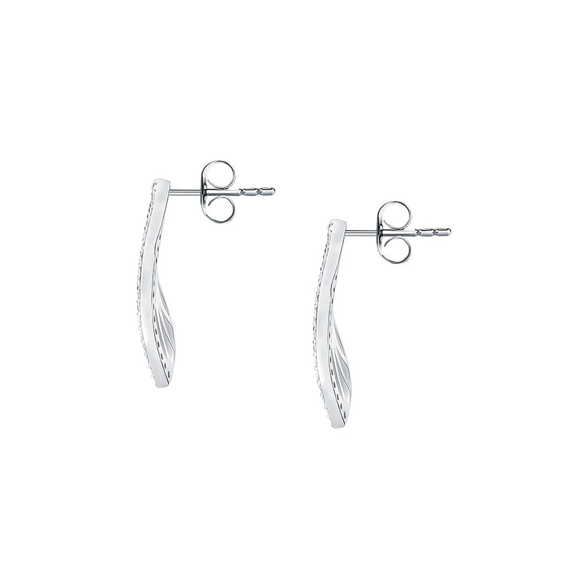 Boucles d'oreilles en Argent/oxyde de zirconium De Zirconium et Oxyde de zirconium argent, ROSELINE