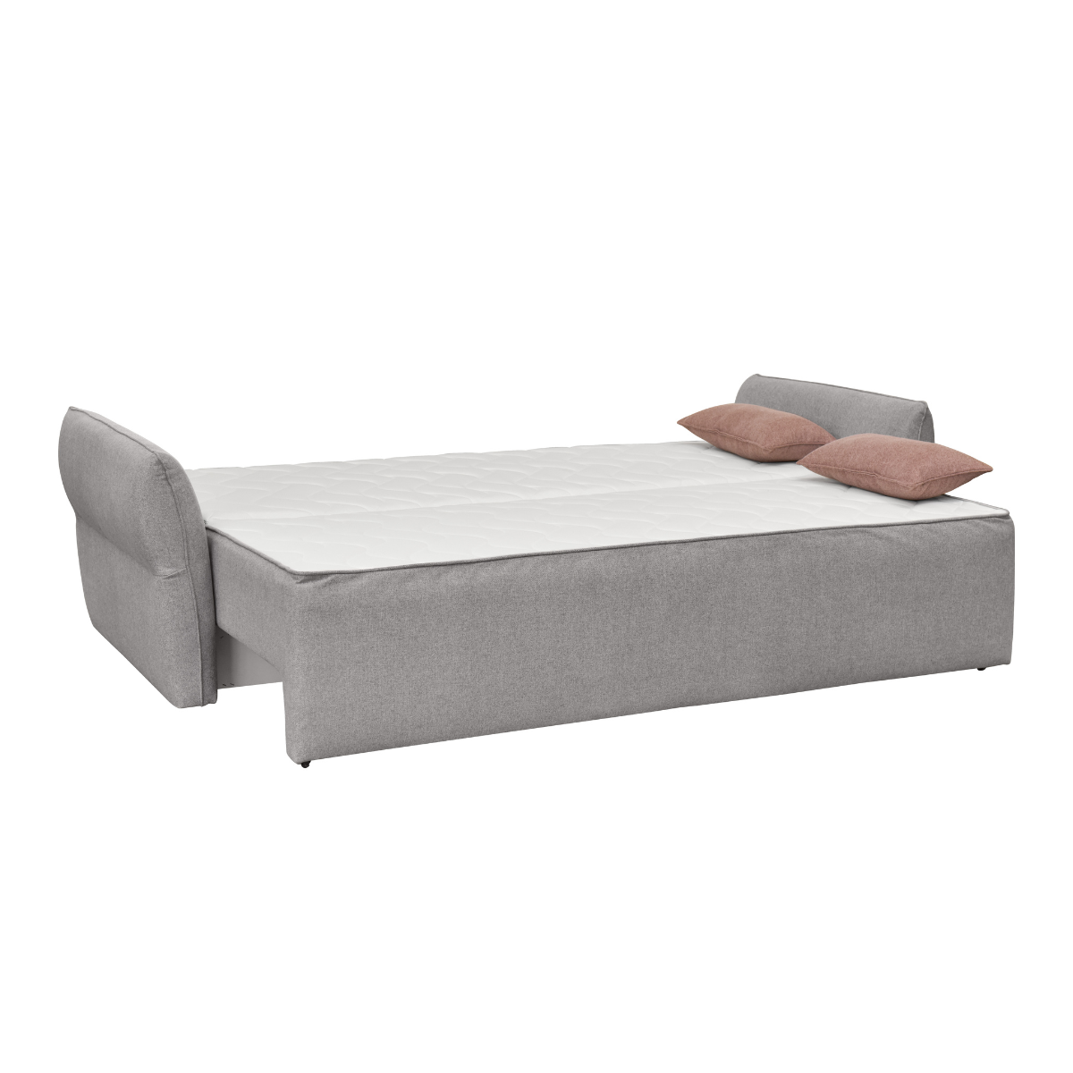 Canapé lit 3 places avec coffre et matelas L238 cm - LAGOS gris, CALICOSY