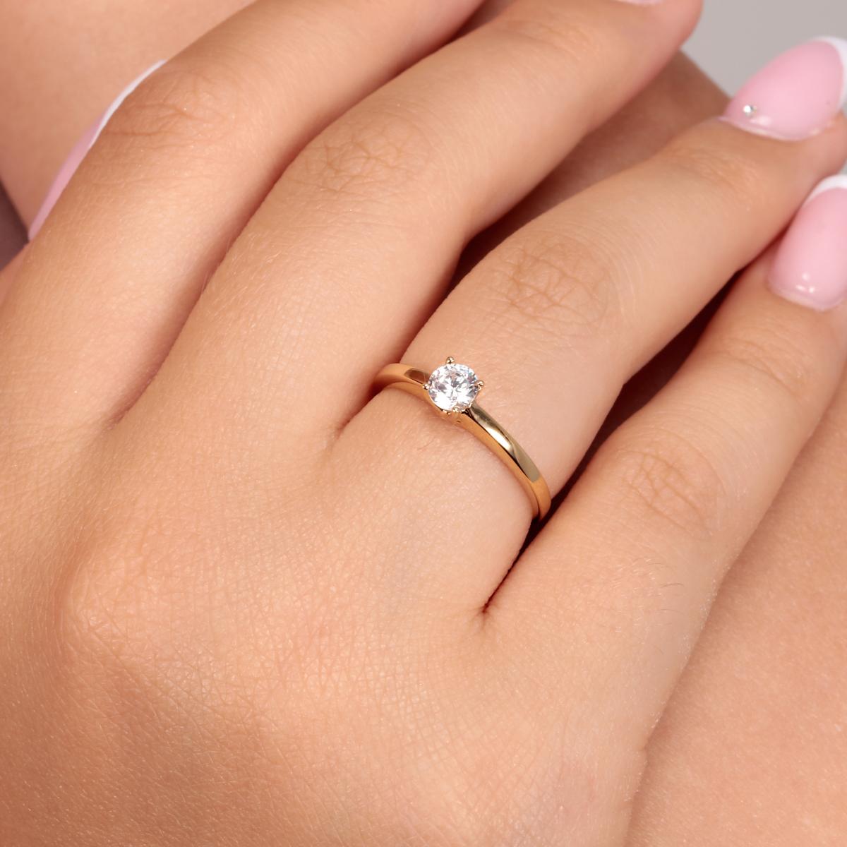 Bague en or jaune 750 B-CLASSIC or jaune, BLUESPIRIT
