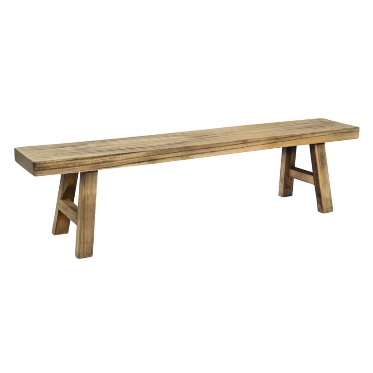 Banc bois rustique bois foncé, MADAM STOLTZ