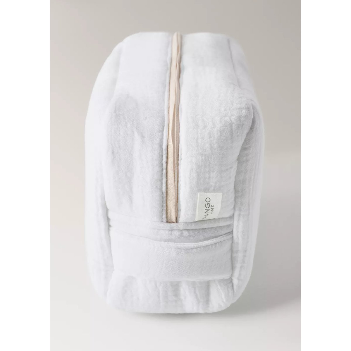 Trousse de toilette enfant en gaze de coton blanc, MANGO HOME