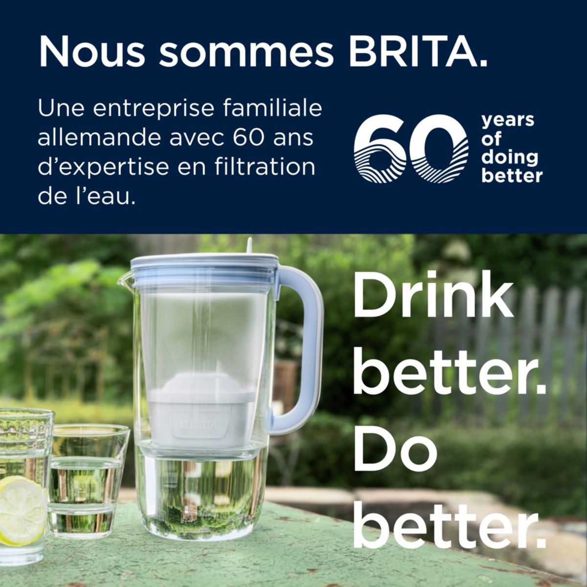 Carafe filtrante en verre Model One transparent, BRITA