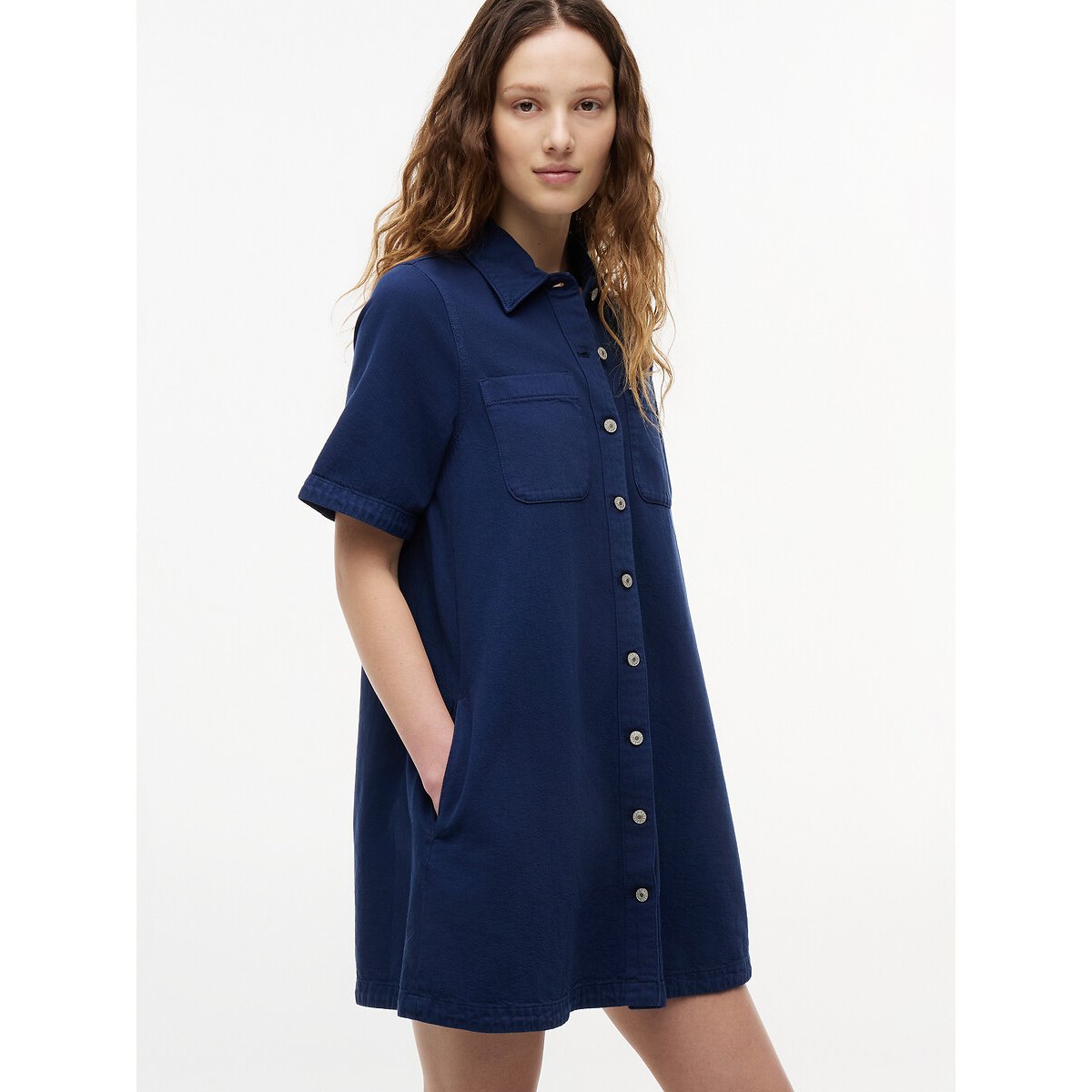Vestido direito em ganga ganga, TOMMY JEANS