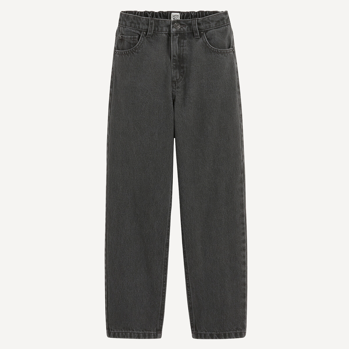 Vaqueros "mom" negro desgastado, LA REDOUTE COLLECTIONS