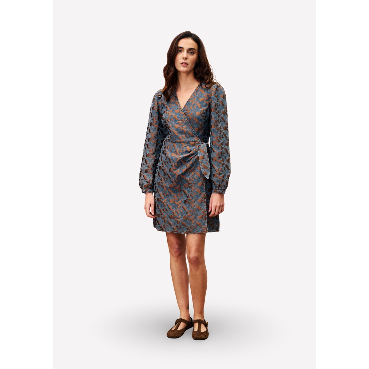 Robe en coton SALEM marron glace, FRNCH