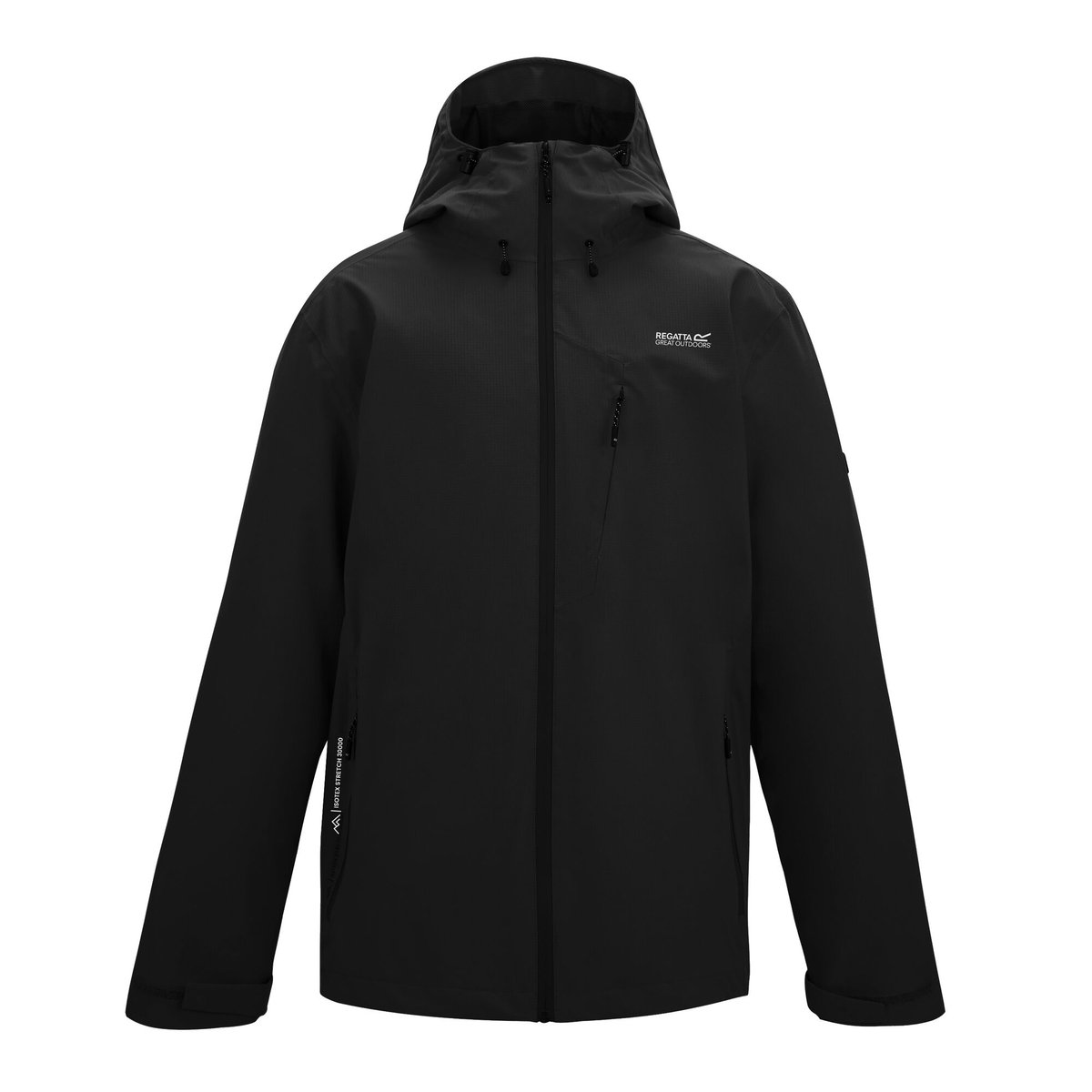 Veste imperméable à capuche OKLARNA noir, REGATTA