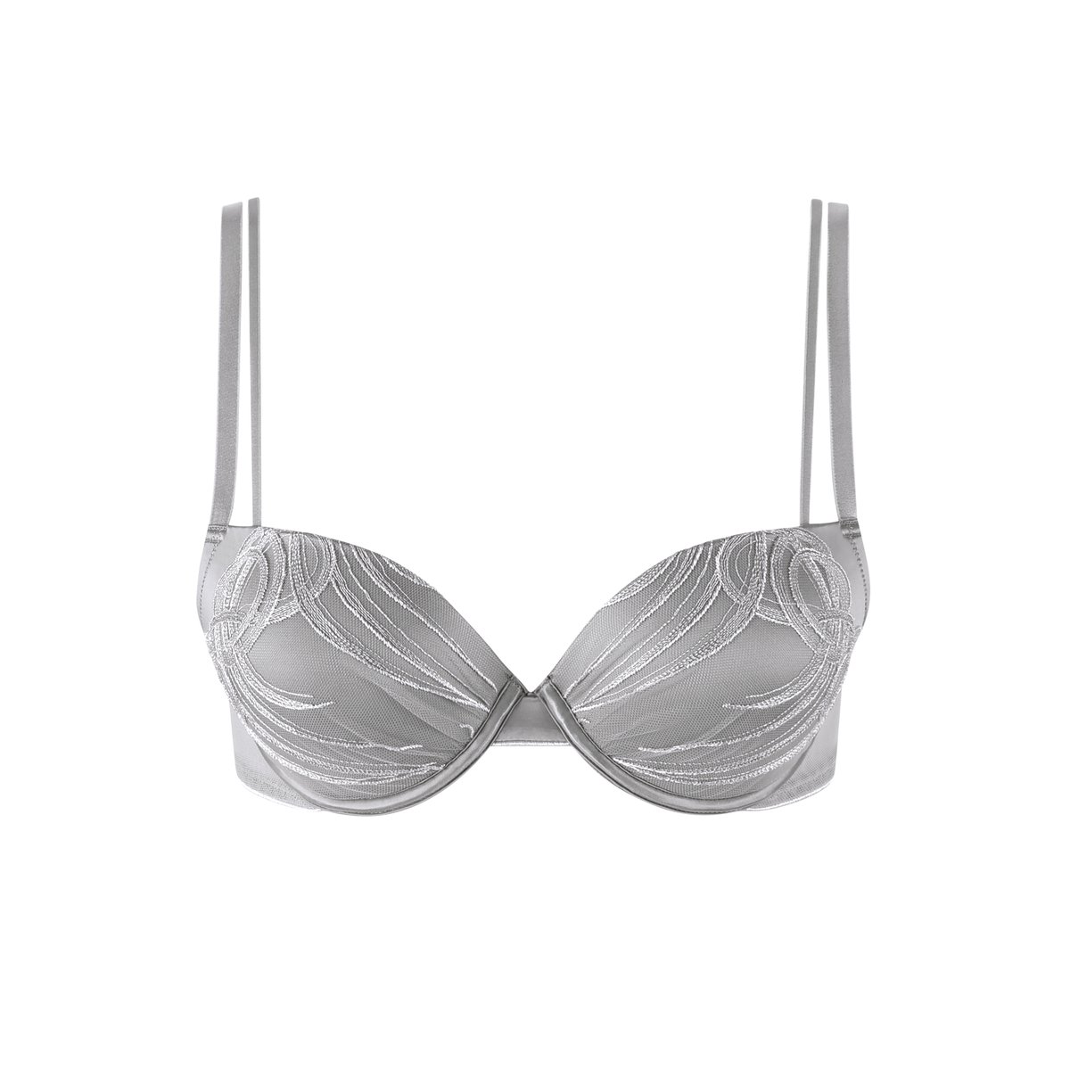 Soutien-gorge push-up Amaze argent, LISCA