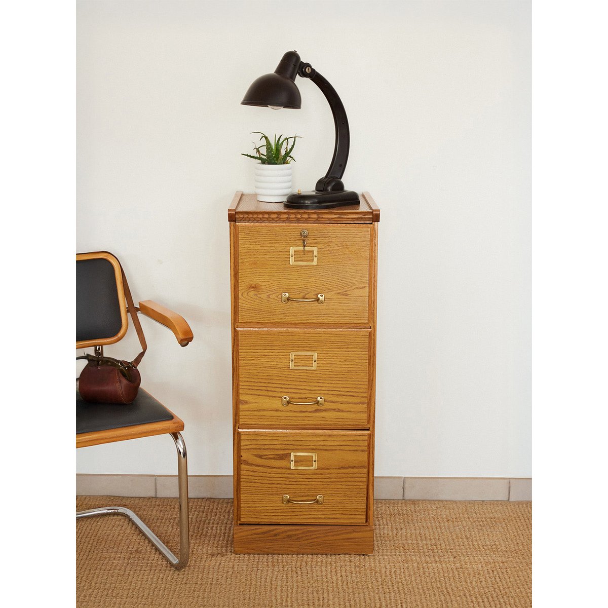 Classeur en bois Fernand N°489 - Bon état bois clair, DEBONGOUT