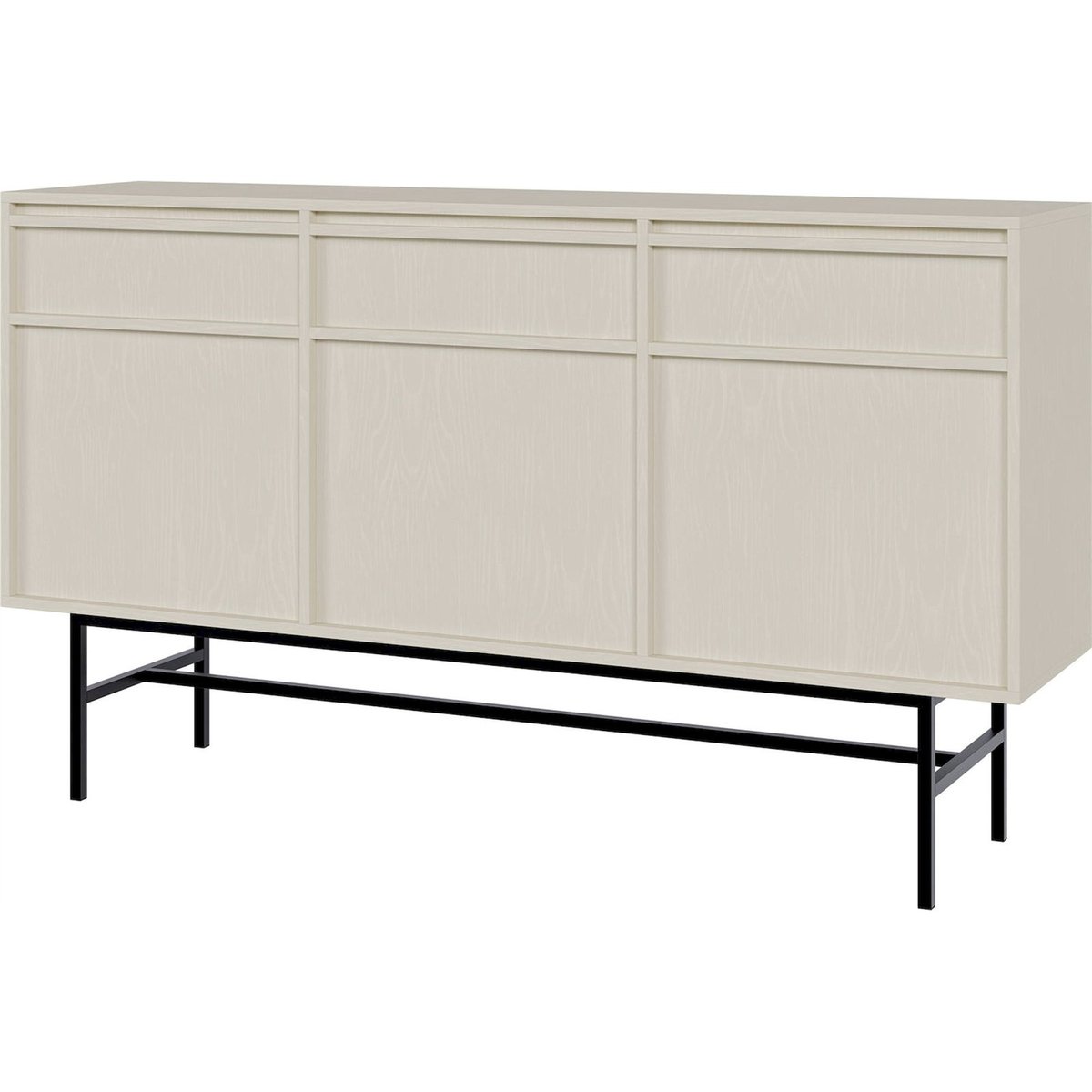 Commode 3 portes et tiroirs collection EVO beige sable, RECOLLECTION