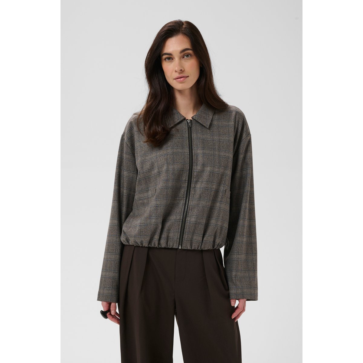 Blazer marron brown check, CULTURE