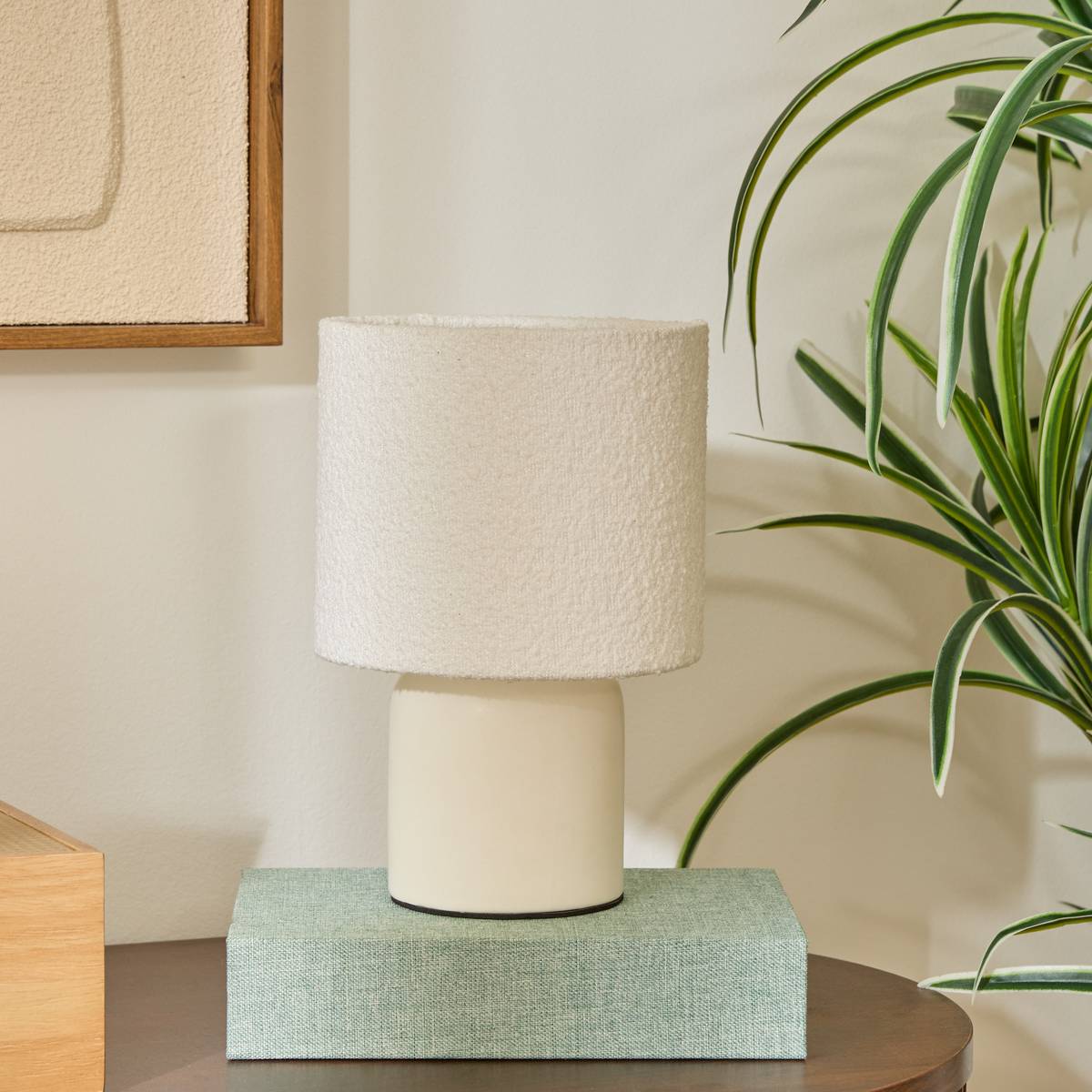 Lampe cylindrique KELIA blanc, ATMOSPHERA