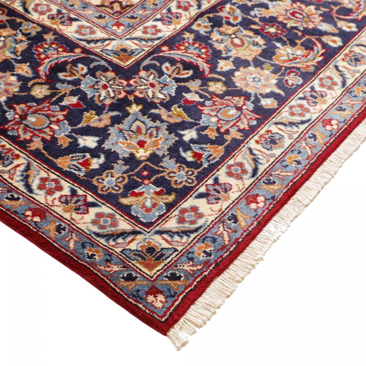 Tapis d'orient au motif oriental, noué main, NADJAFABAD A rouge, beige, bleu, UN AMOUR DE TAPIS