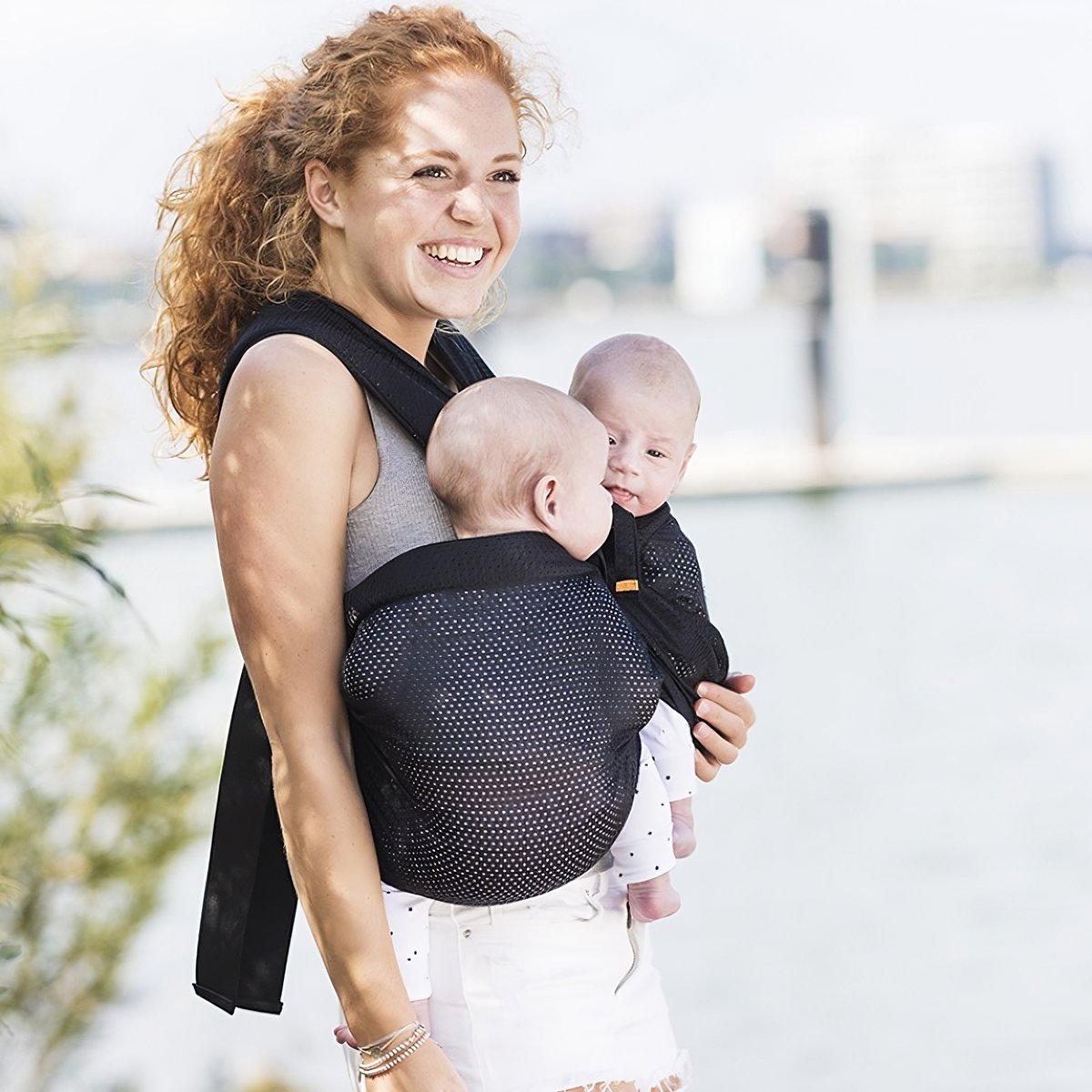 Porte-bébé pour Jumeaux noir, MINIMONKEY