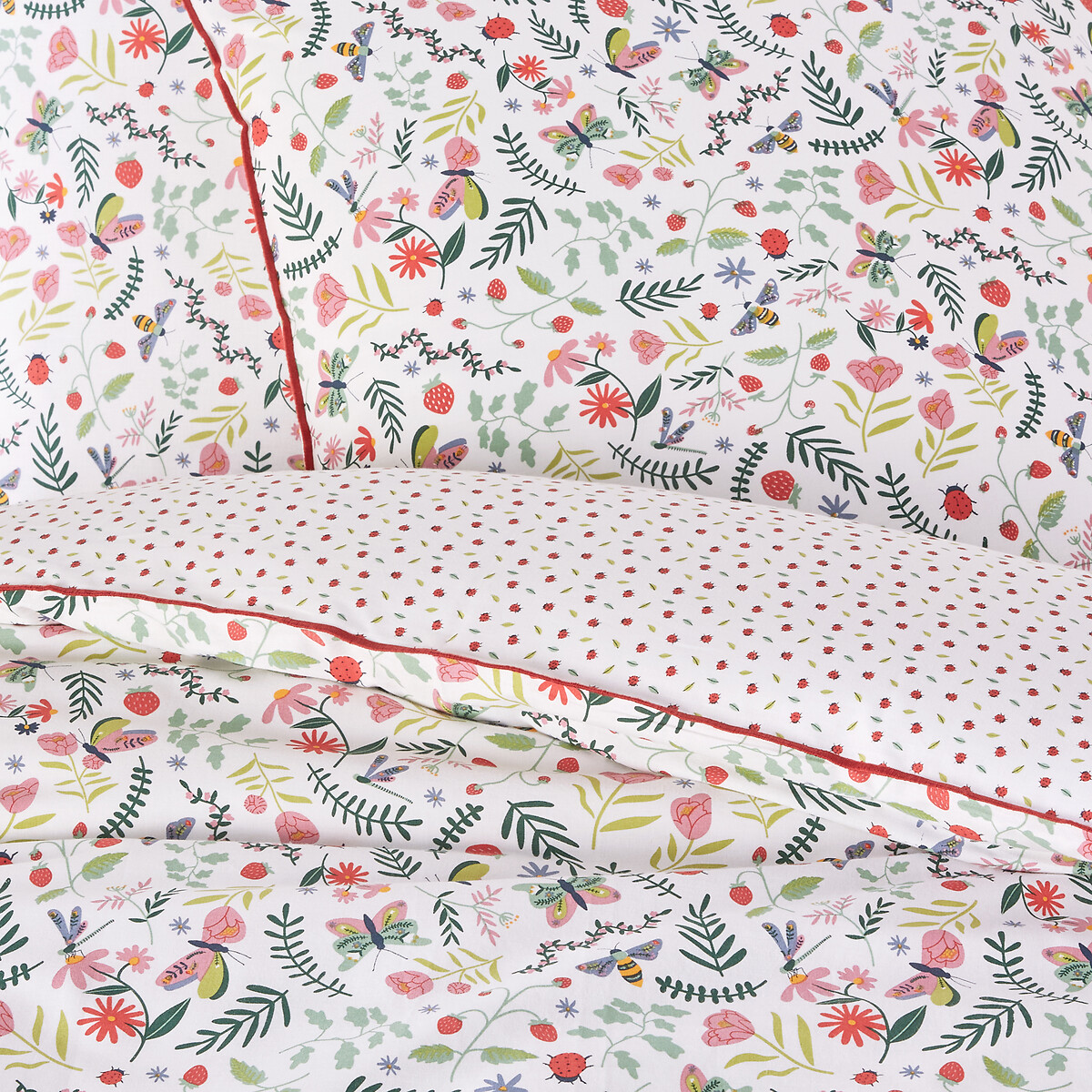 Fraize Floral Cotton Duvet Cover printed, LA REDOUTE INTERIEURS