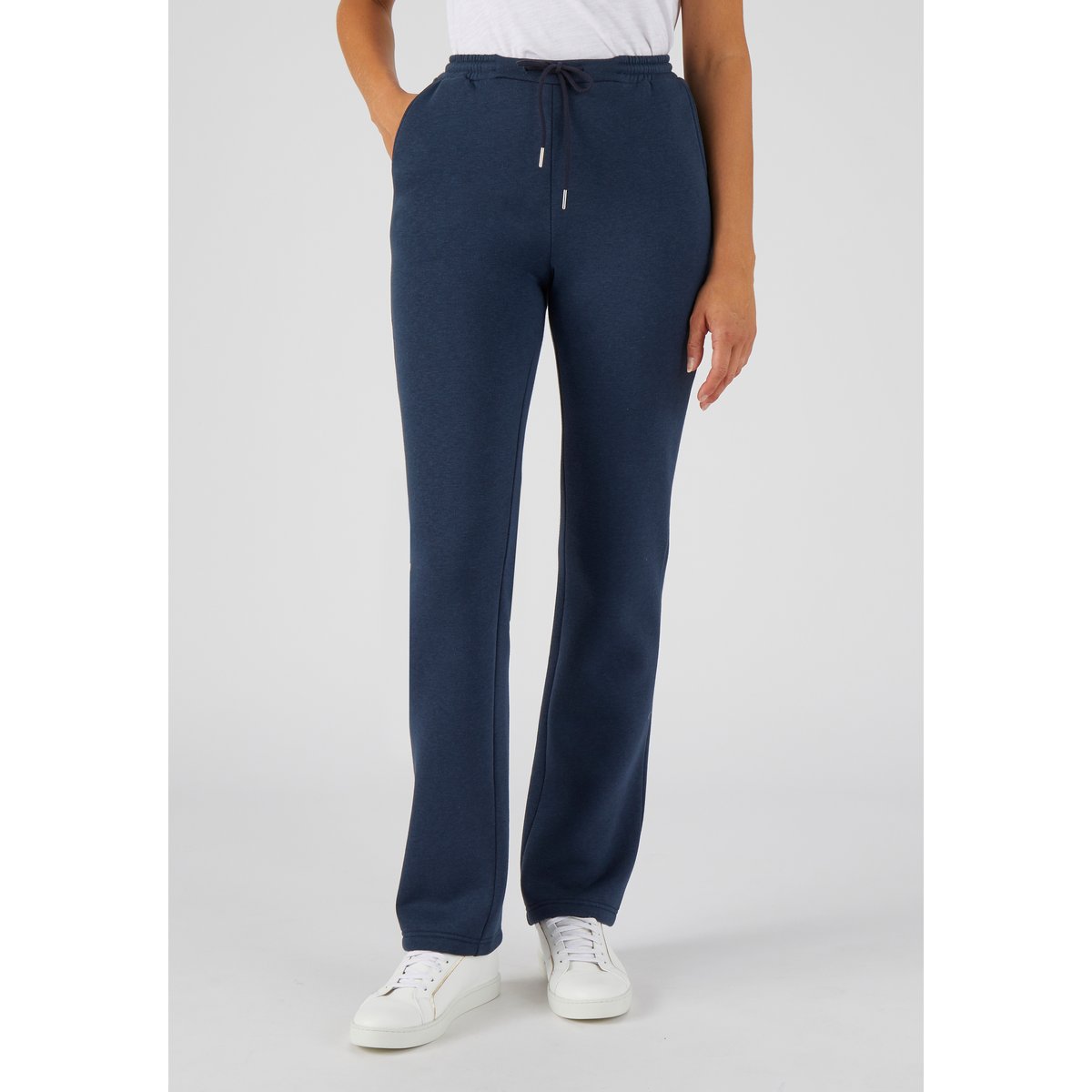 Pantalon en molleton bleu marine, DAMART