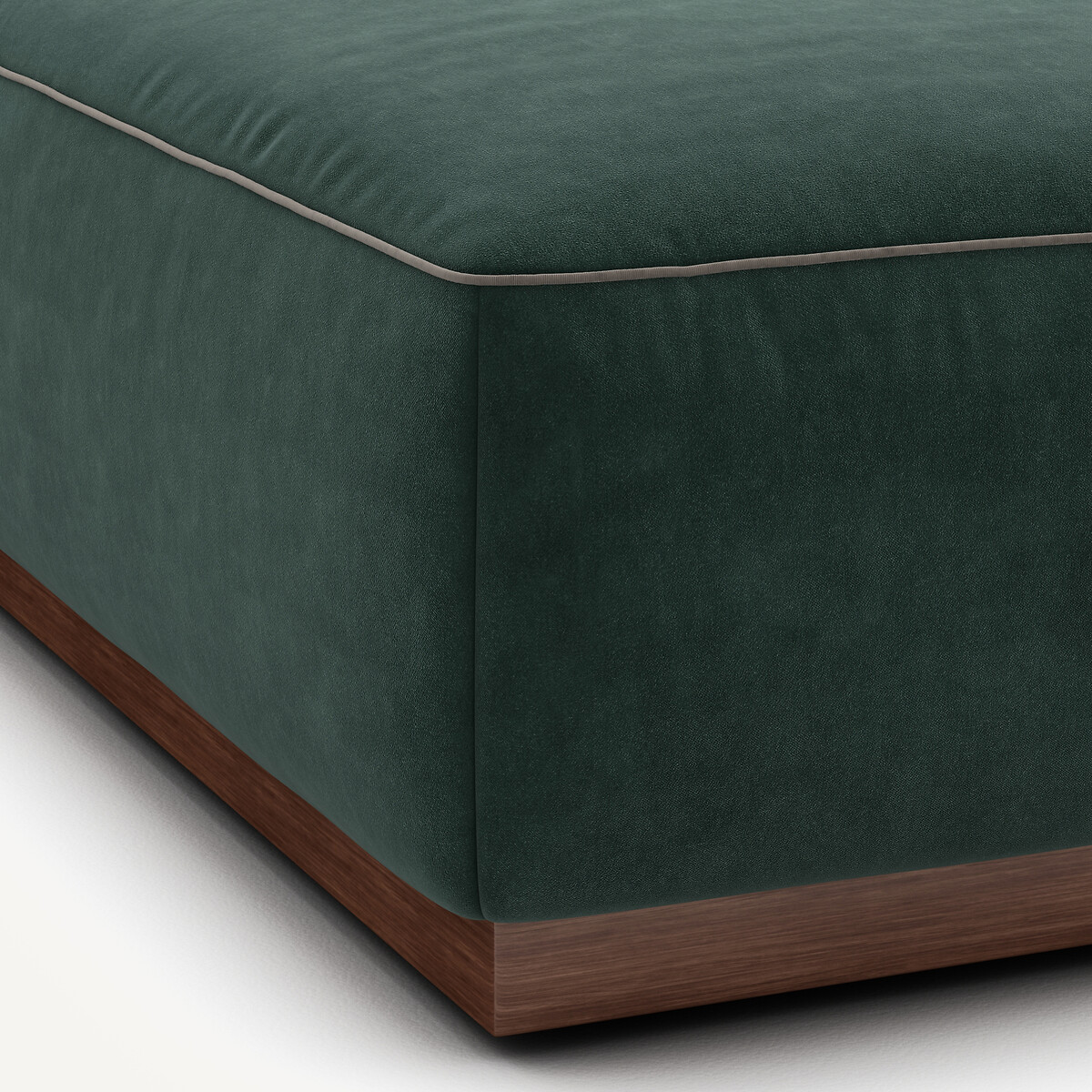Repose-pieds en velours, JACOPO vert tsar, AM.PM
