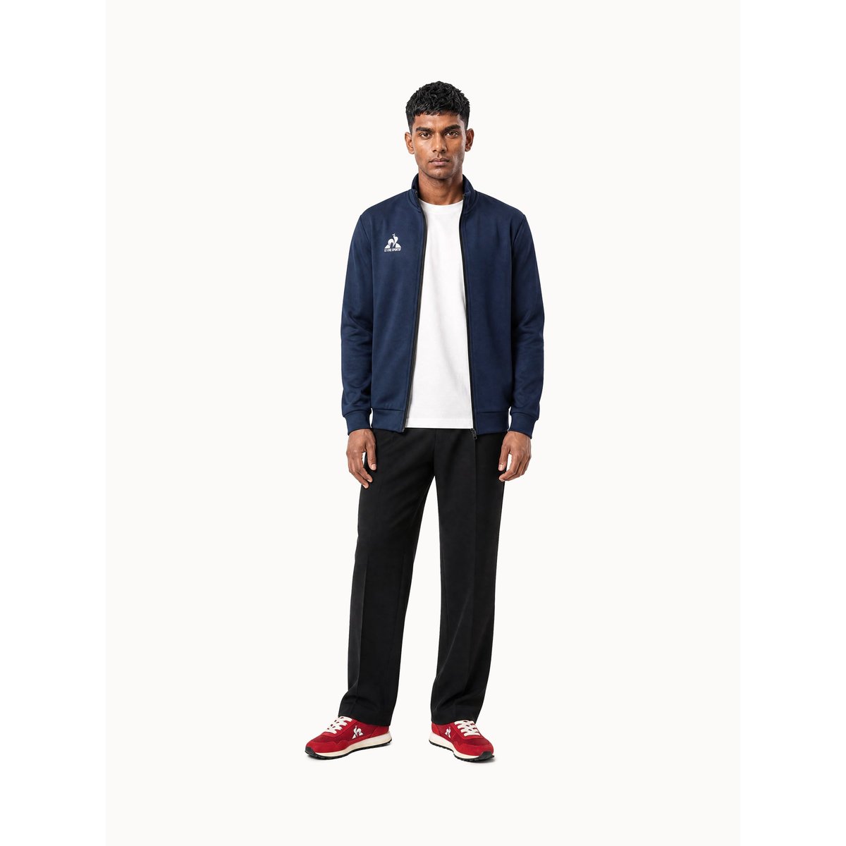 Sweat zippé Training bleu, LE COQ SPORTIF