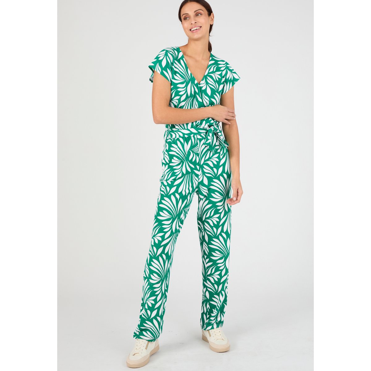 Combinaison en maille CLIMATYL vert feuillage, DAMART