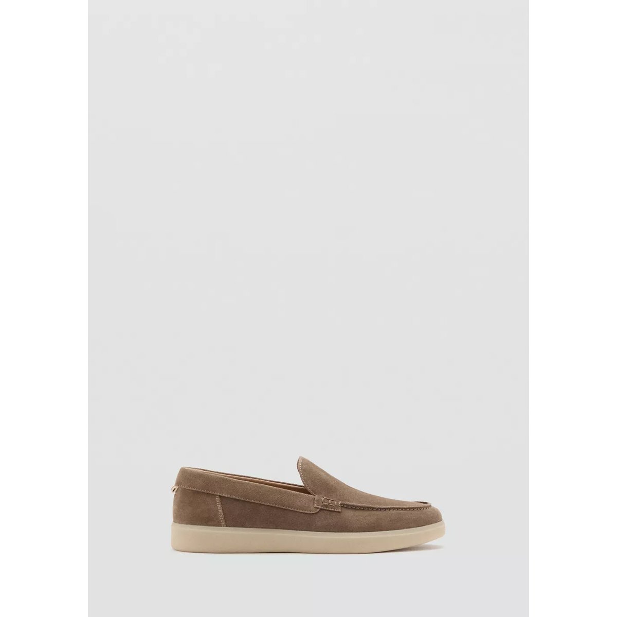 Chaussures cuir suède marron clair/pastel, MANGO MAN