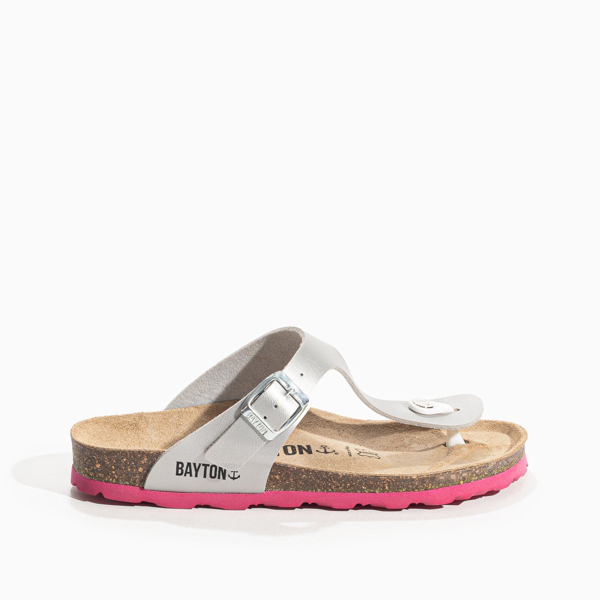Sandales MISS argent, BAYTON