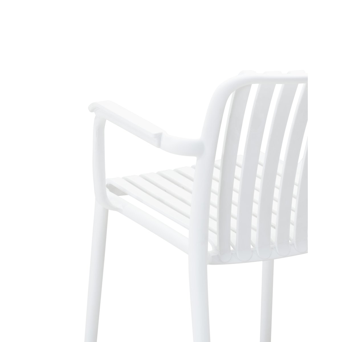 Set de jardin, 4 chaises, PETRA & CORA blanc, plateau beige, DEFORA HOME