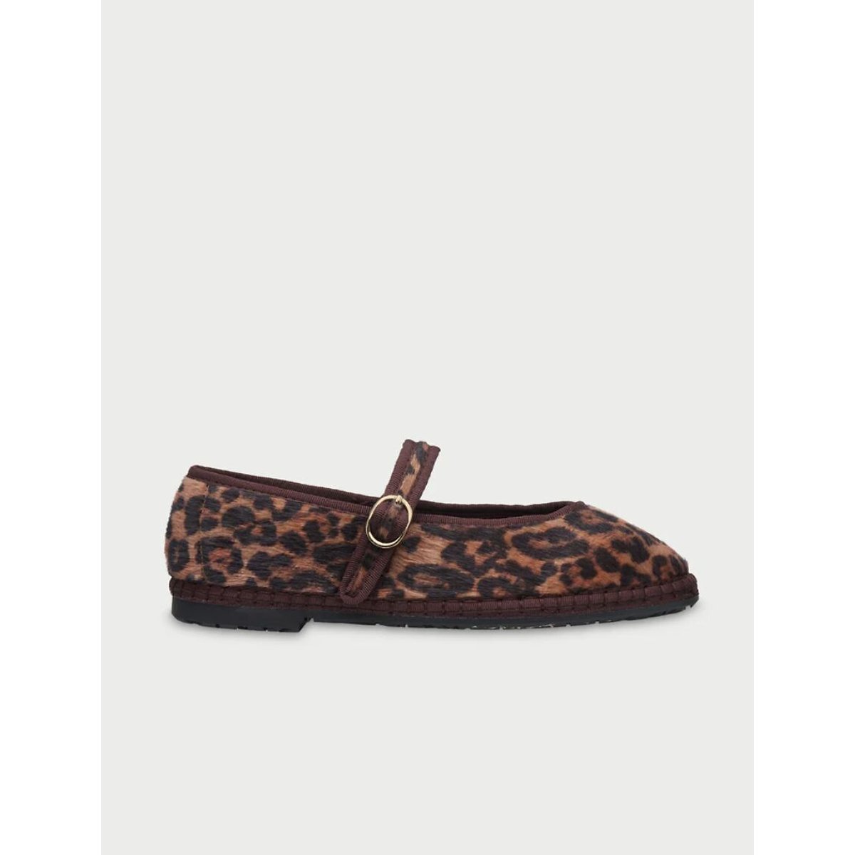 Pierre velour ballet pumps leopard print, FLABELUS