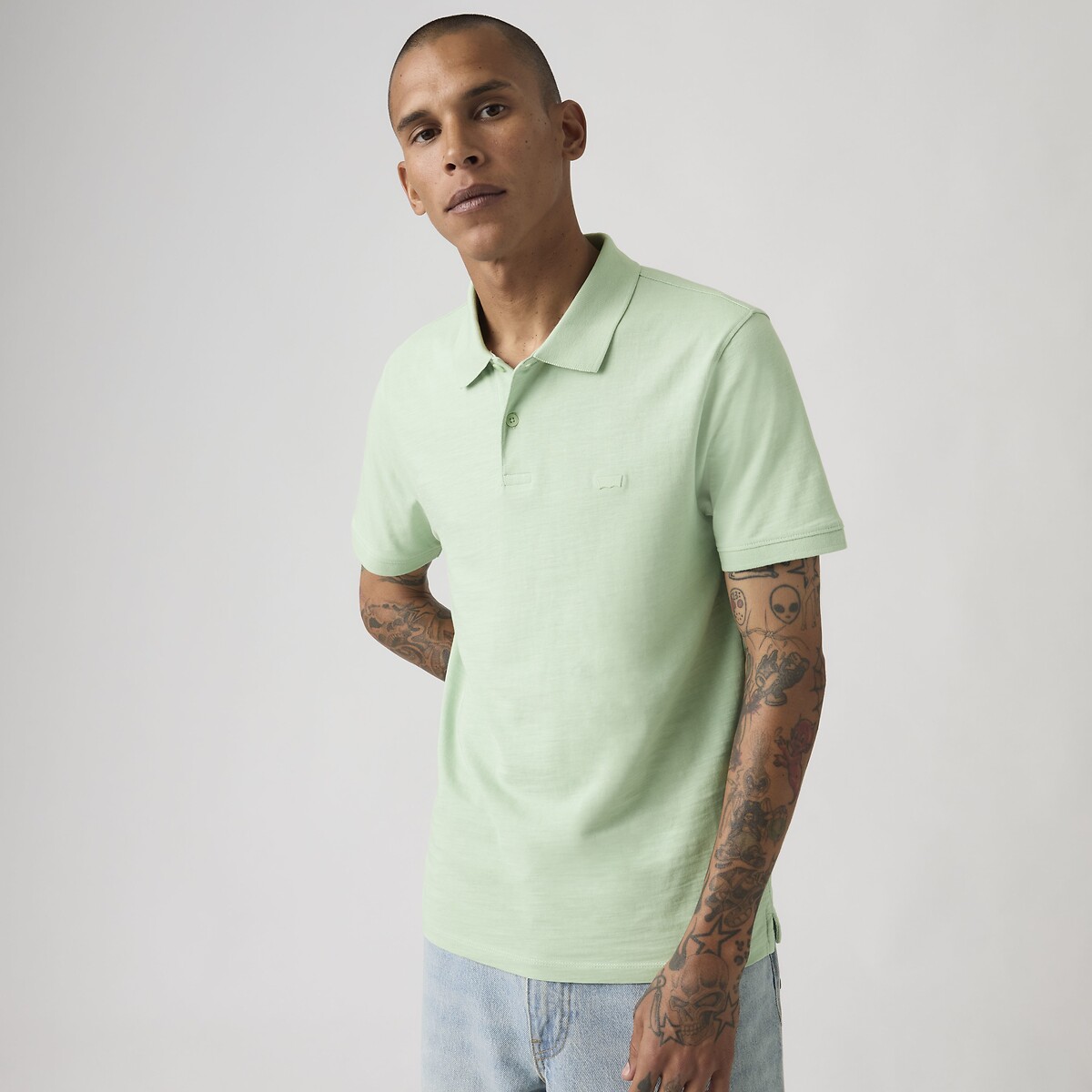 Polo manches courtes slim housemark vert d'eau, LEVI'S