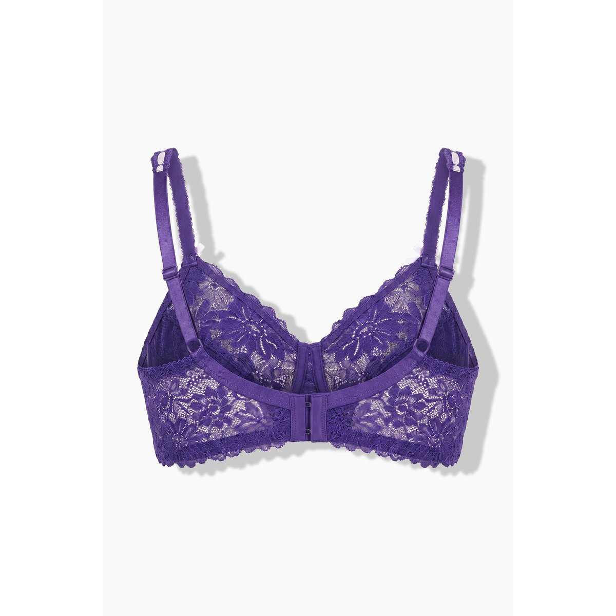 Bralette TruYou en dentelle à fleurs bleu lilas, ULLA POPKEN