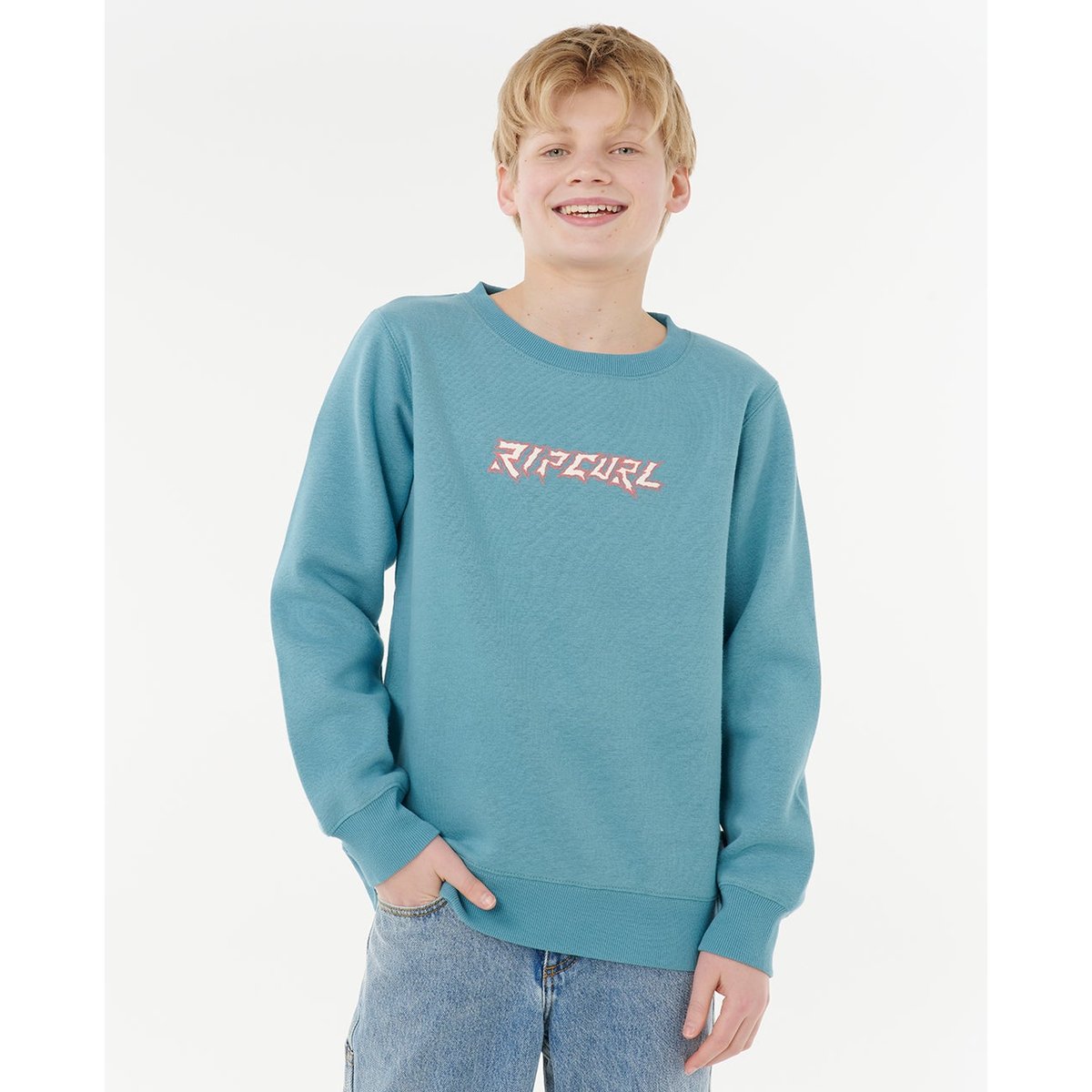 Sweat col rond TROPIC DAZE bleu tempête, RIP CURL