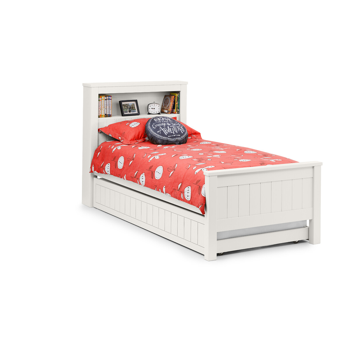 Savannah Bookcase Bed & Underbed white, SO'HOME