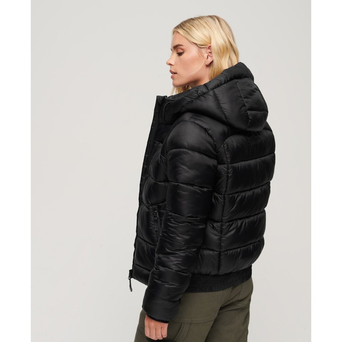 Veste aviateur rembourrée Sports noir, SUPERDRY