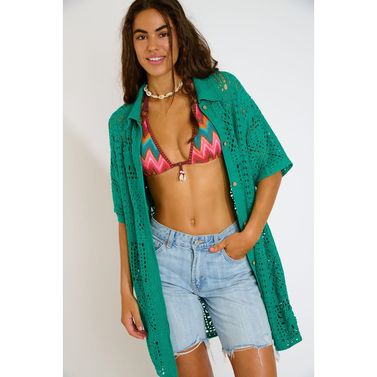 Chemise Kiria - MINORCA vert, BANANA MOON