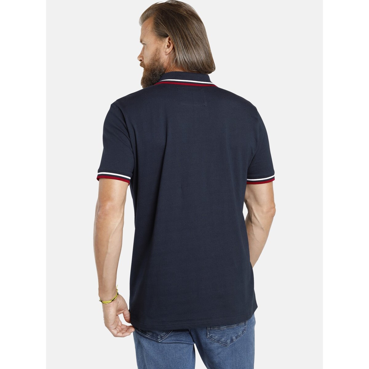 Lot de 2 polos JOHAN marine / blanc, JAN VANDERSTORM
