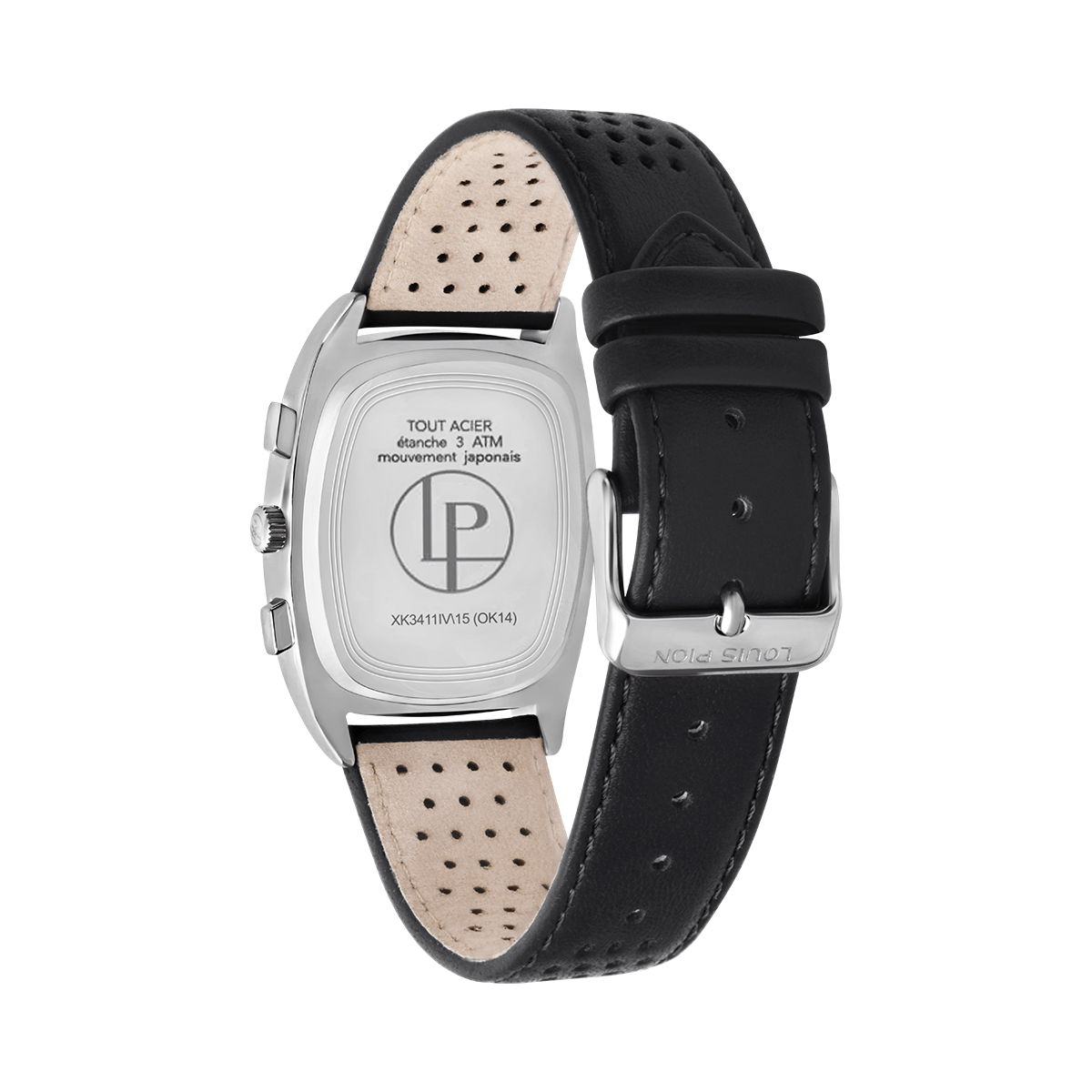 Montre Analogique ARSÈNE argenté vert noir, LOUIS PION