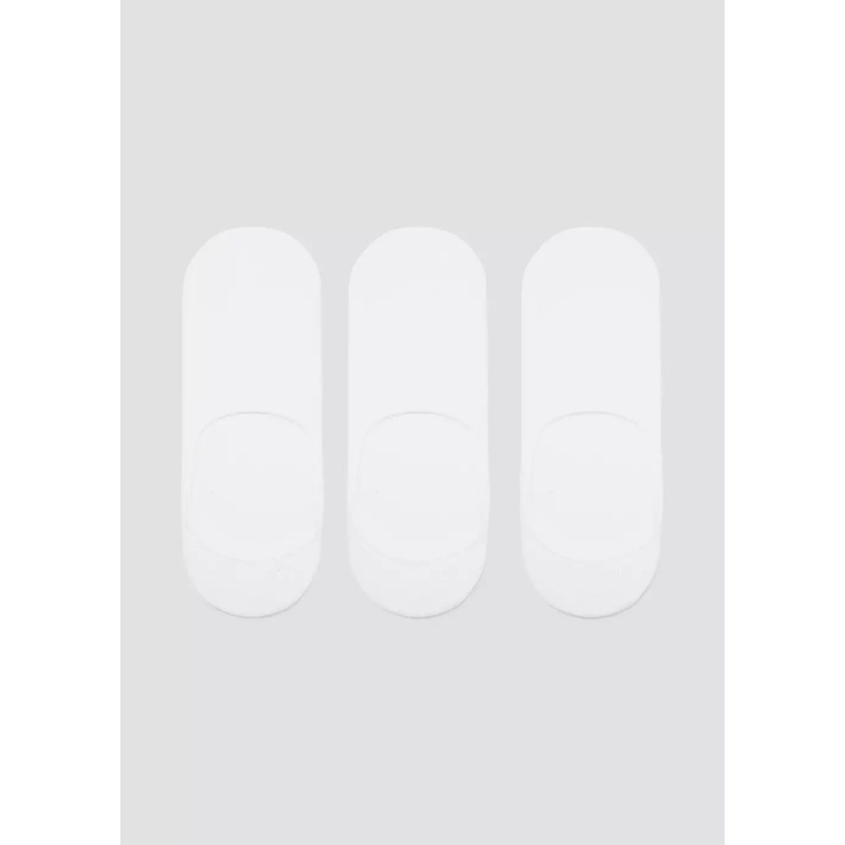 Pack 3 paires de chaussettes invisibles blanc, MANGO MAN