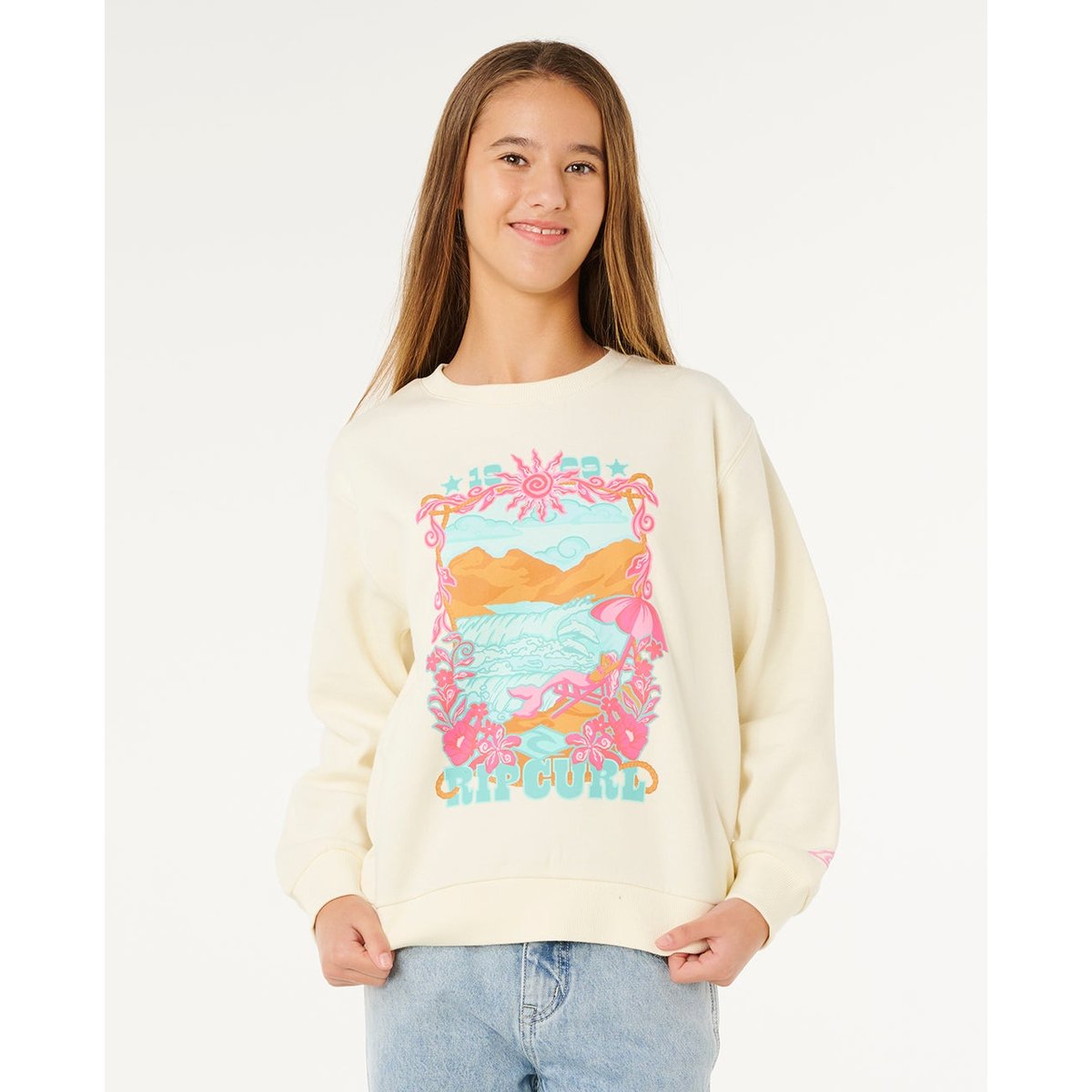 Sweat col rond Sunshine Squad Fille os, RIP CURL