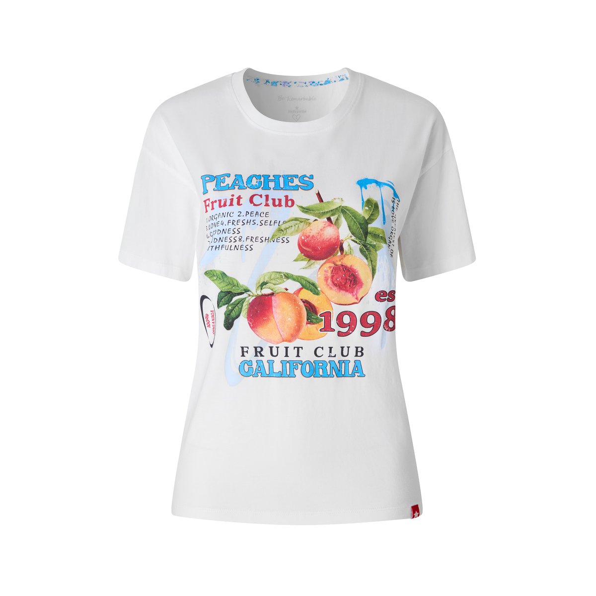 T-shirt ample à motif fruit blanc, JOE BROWNS