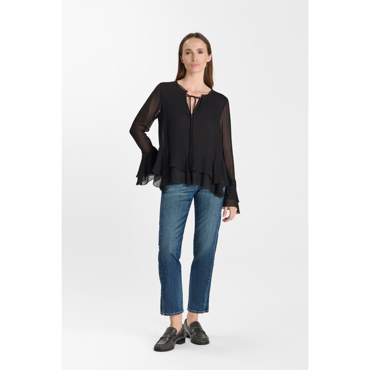 Top VOLA black, LE TEMPS DES CERISES