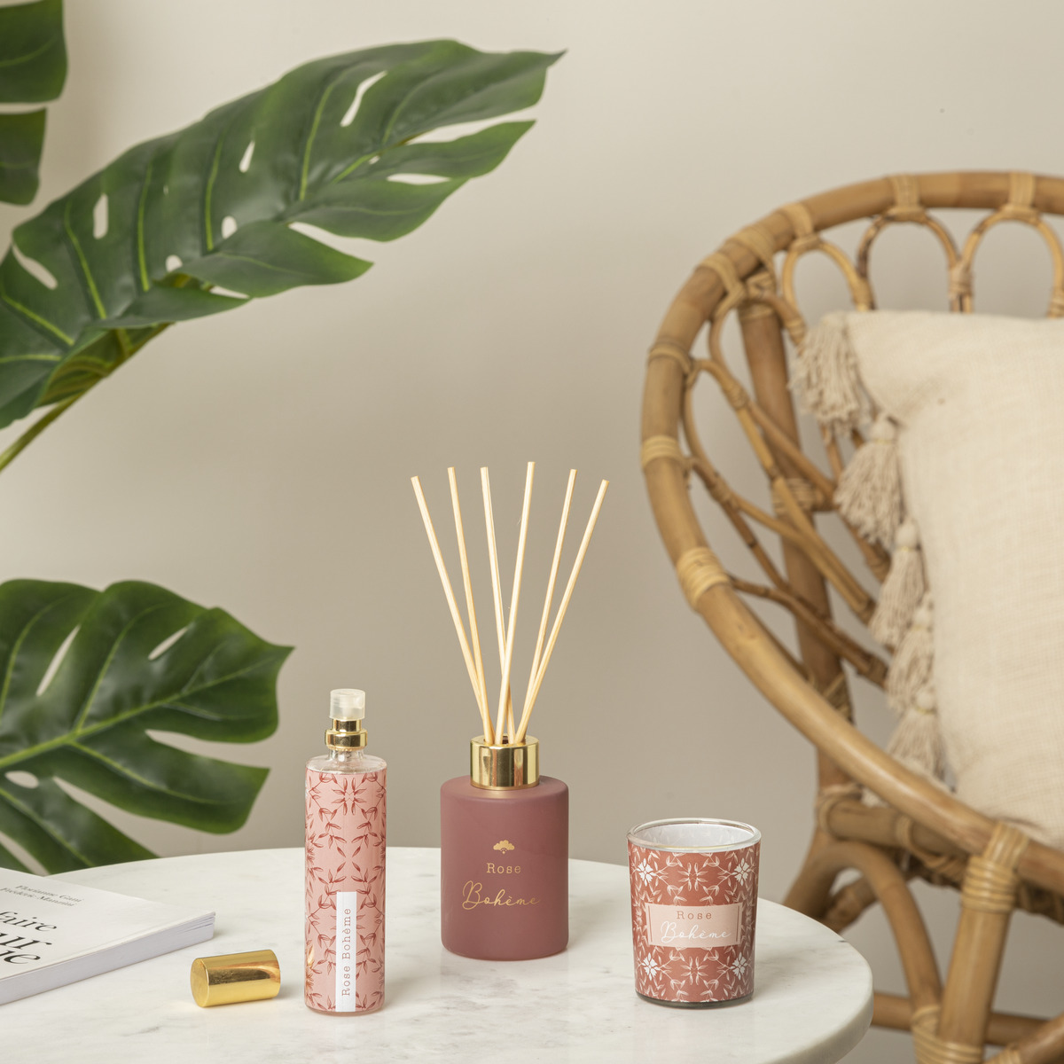 Coffret senteur bougie diffuseur huile GYPSY multicolore, ATMOSPHERA