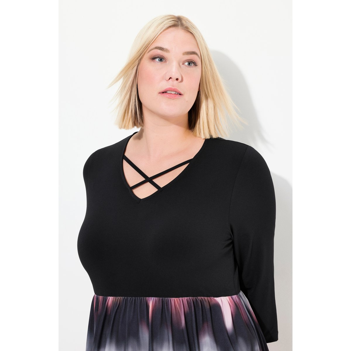 Robe en jersey noir, ULLA POPKEN
