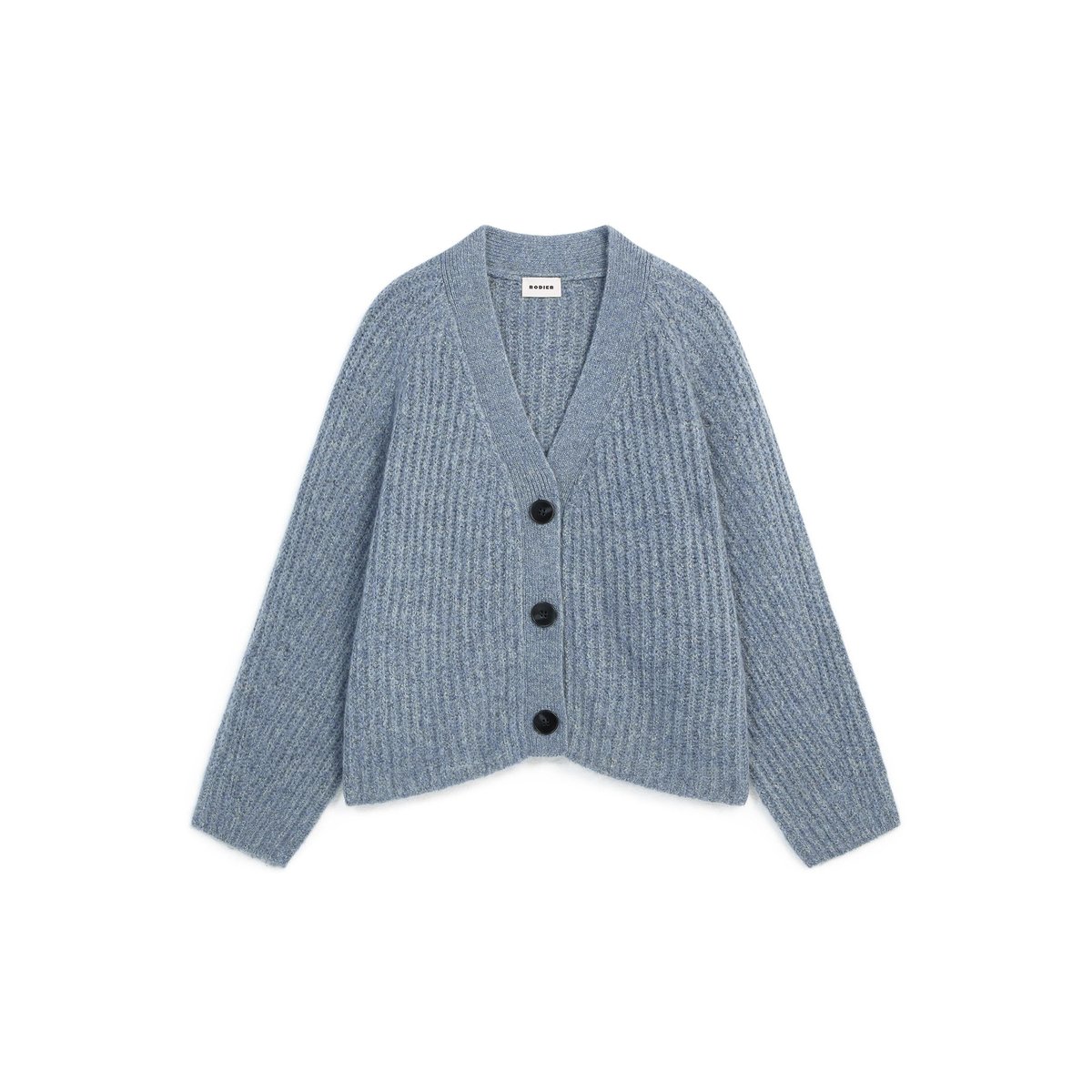 Gilet oversize grosse maille bleu, RODIER