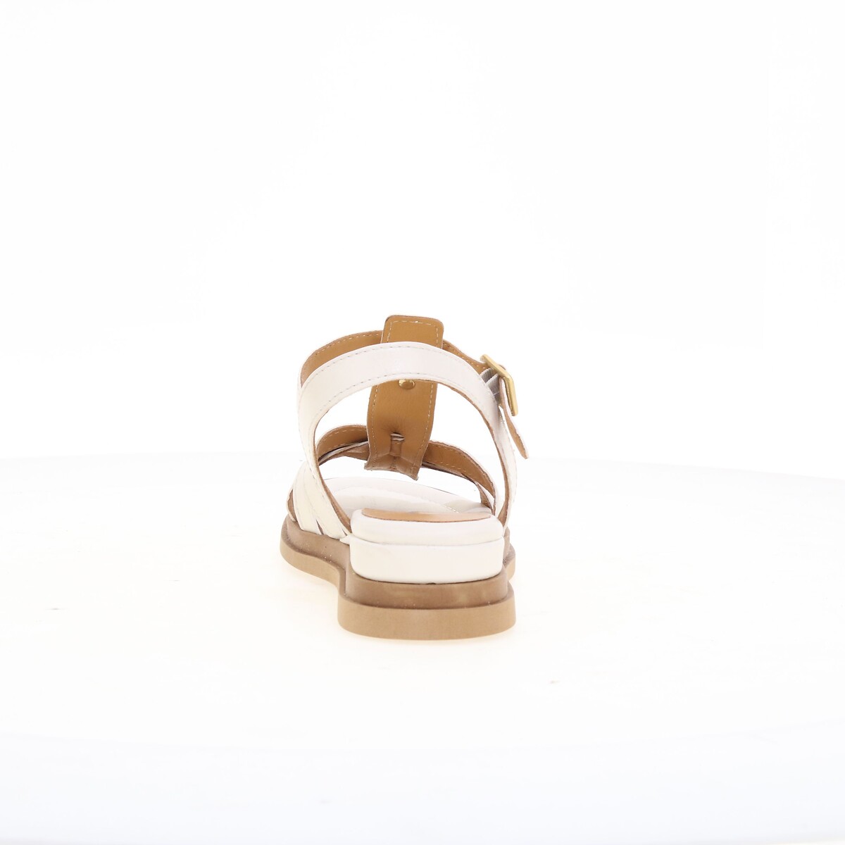 Leather Wedge Sandals ecru , MJUS